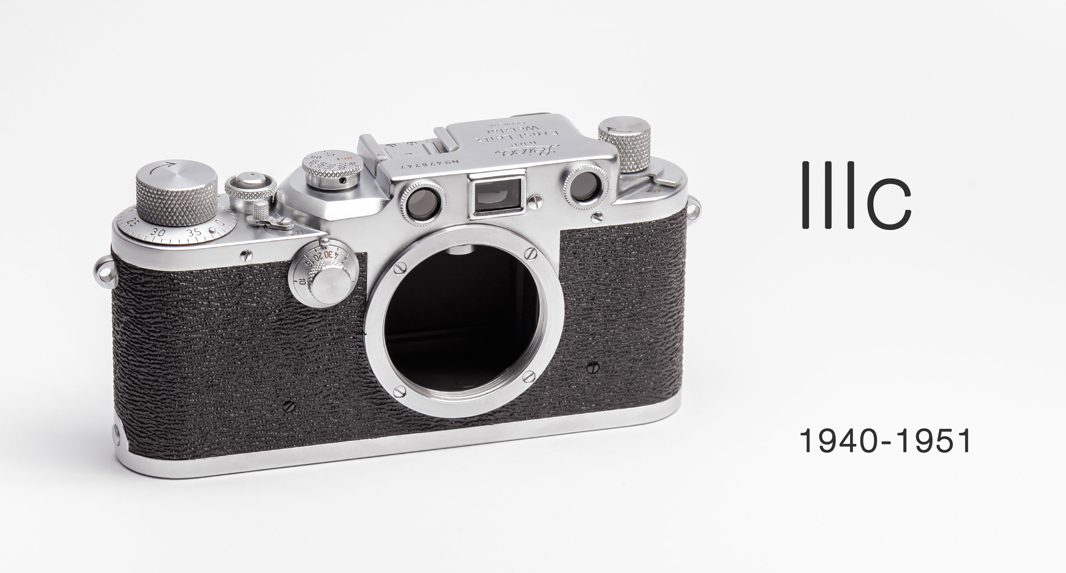 Leica IIIc horizontal sharkskin