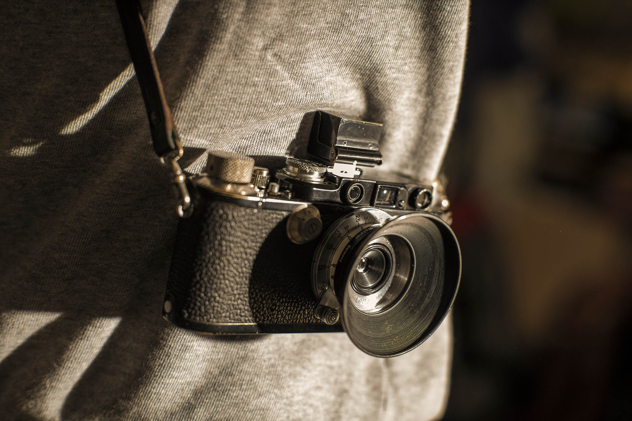 Black Leica III with Hektor 2,8cm HOOPY-CHROM SOOHN Sunshade and SUOOQ Finder