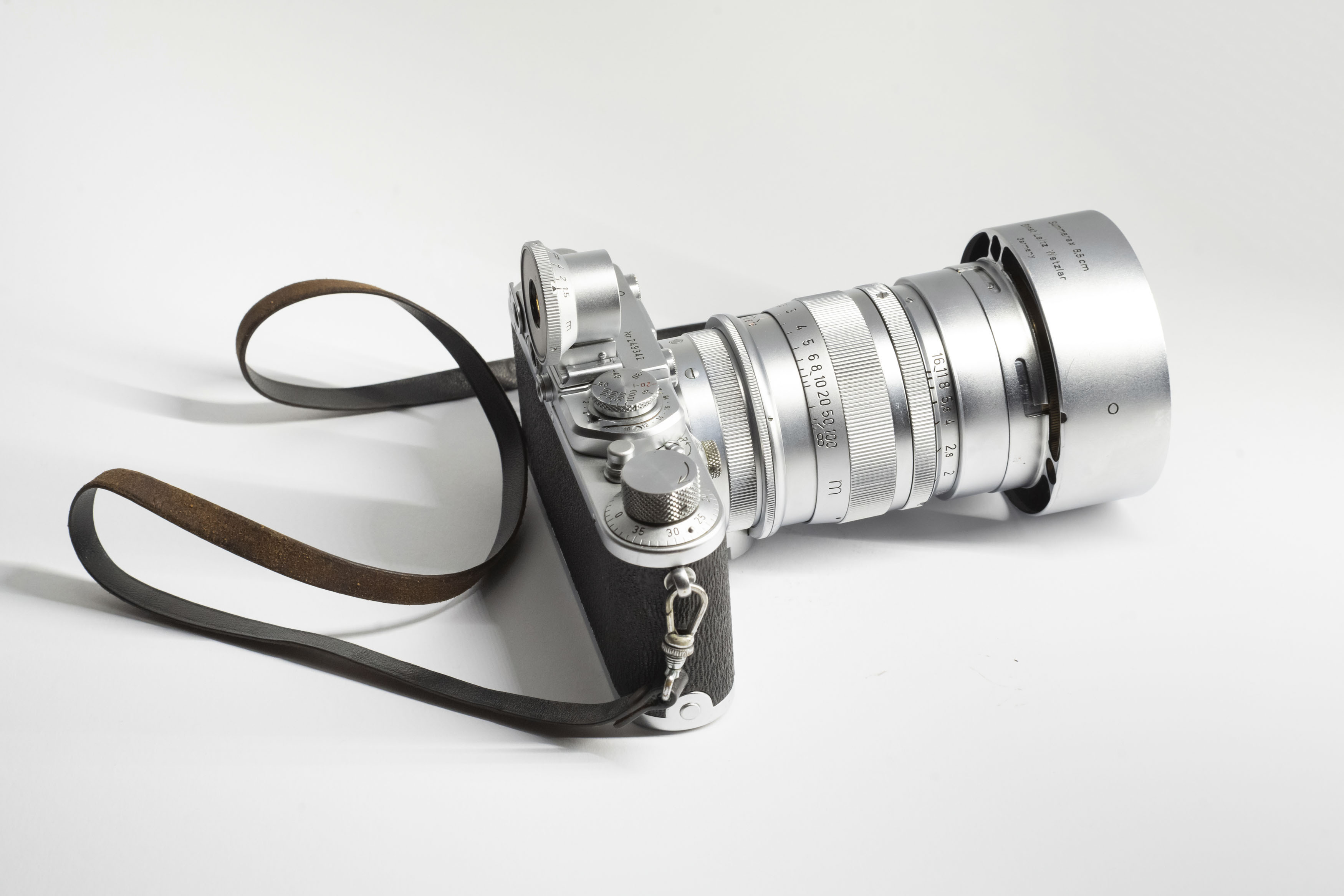 Leica III mit Summarex 8,5cm und SGOOD Spiegelsucher 